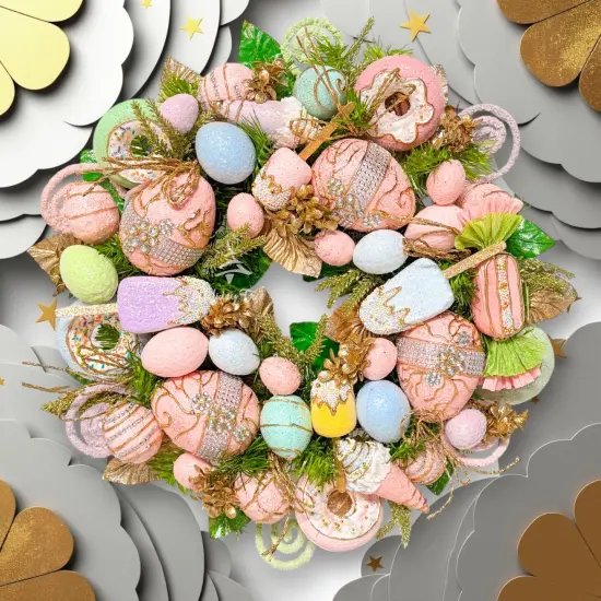 Easter Wreath -Pastel Sweet Wreath {5}
