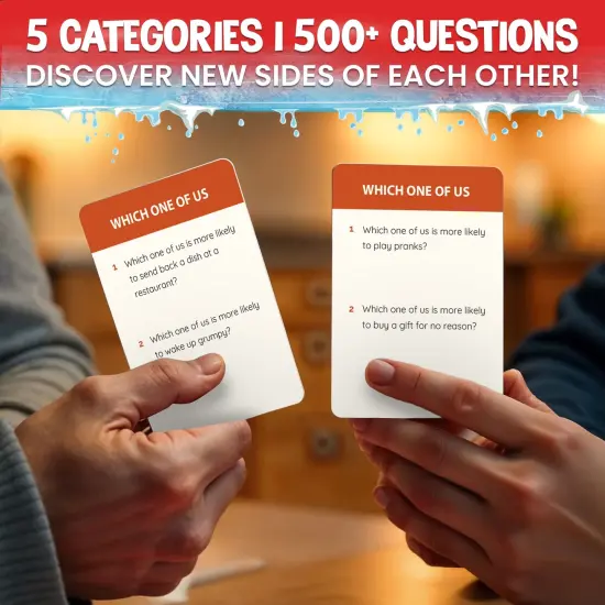 Rapid Fire Conversation Cards Game for Couples I 250 Cards {2}