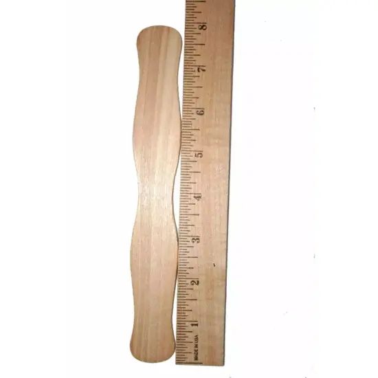 Kitcheniva 8" Wavy Fan Sticks Wooden Paddle Fan Handle Crafts DIY 300 Pcs {2}