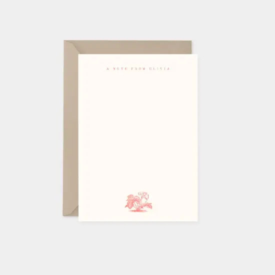 Pine Strawberry Note Cards II {1}