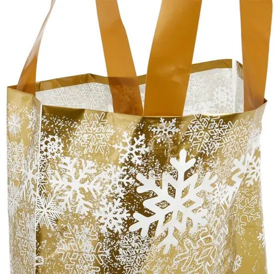 16&rdquo; x 6&rdquo; x 15&rdquo; Snowflake LDPE Bags for Christmas Gifts & Treats {4}