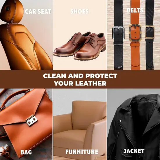 European Leather Care Leather Spot Cleaner - Car Leather Cleaner and Conditioner for Leather Couch Cleaner, Furniture, Car Seat, Shoes, Boots, Purse - Natural Ingredient Leather Shoe Cleaner USA {7}