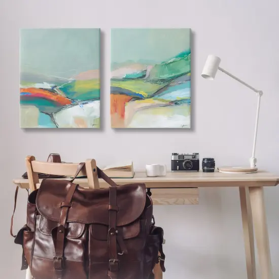 Stupell Industries Impressionist Pastel Landscape2 pc Canvas Wall Art Set Design by Jan Weiss {2}