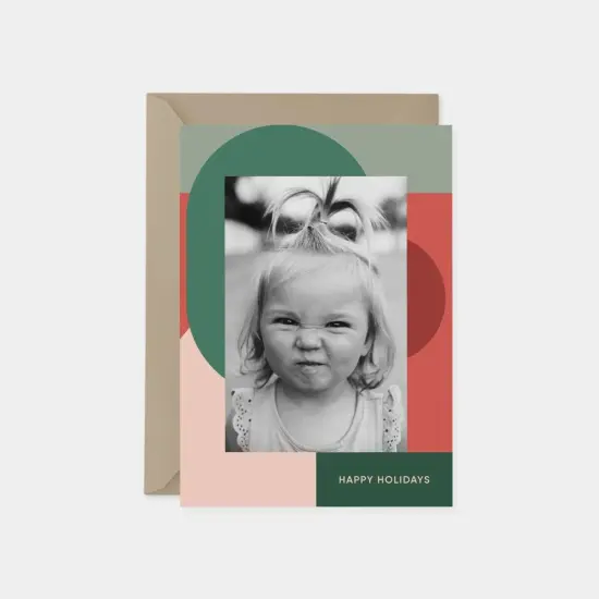 Big Geo Holiday Photo Card X {1}