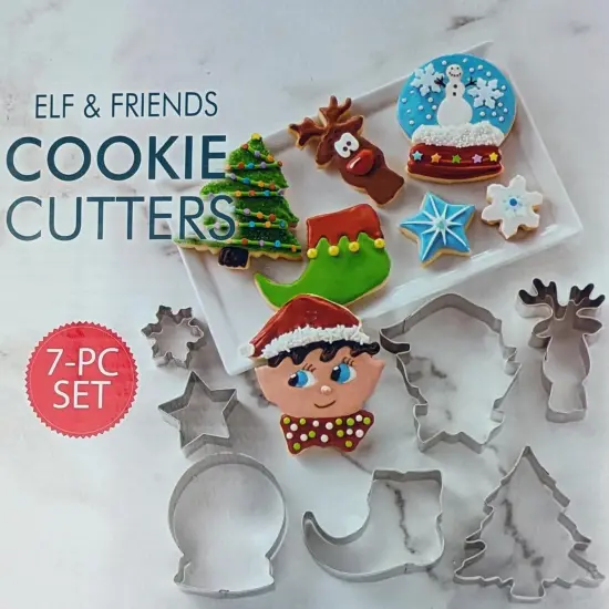 Cookie Cutters Stainless Steel Christmas Shapes by Set of 7 Pcs {2}