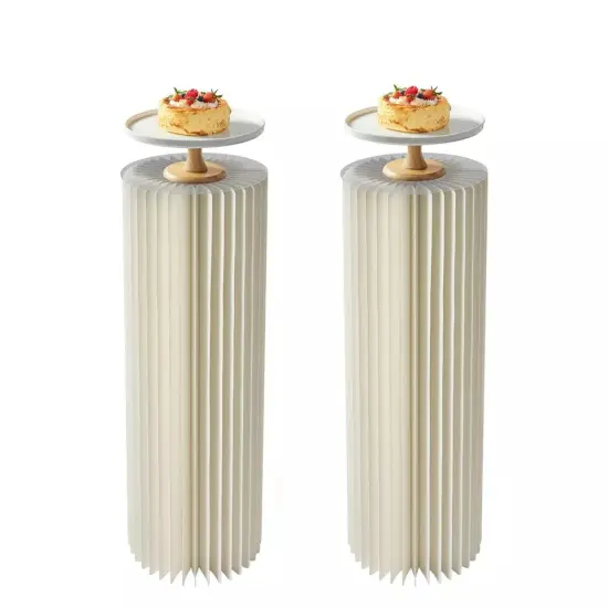 Centerpiece Stands Columns Display with Acrylic Lid Self-adhesive Strip Design {2}