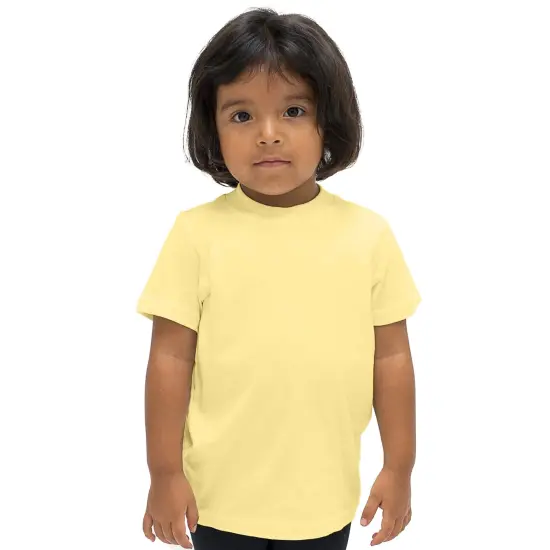 BELLA + CANVAS&reg; Toddler Crewneck Short Sleeve Jersey T-Shirt Yellow {1}