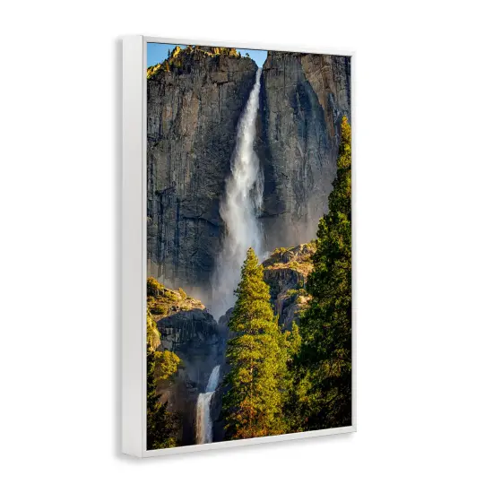 Stupell Industries Waterfall Between Cliffs Framed Giclee Wall Art Design by Rick Berk {3}