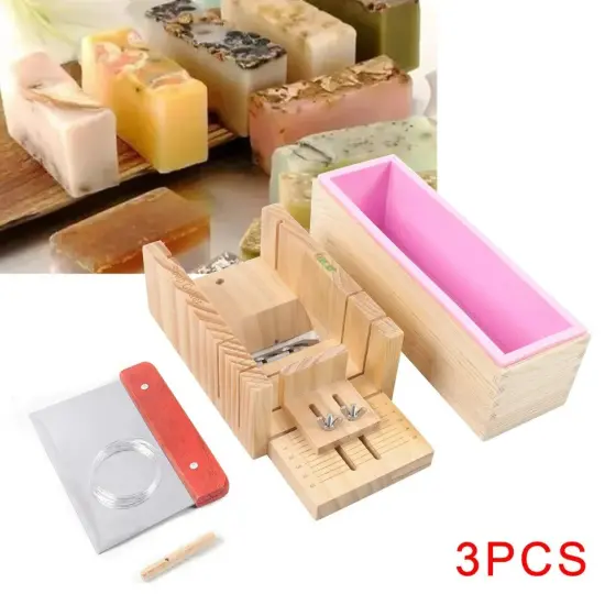 Pro Soap Making Supplies Kit 3 pcs Set Soap Tools Cakes Mold Handmade DIY {4}