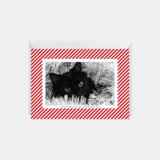 Candy Stripe Holiday Photo Card {1}