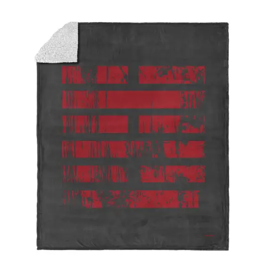 Hasbro GI Joe Symbols Silk Touch Sherpa Throw Blanket Arashikage Clan {1}