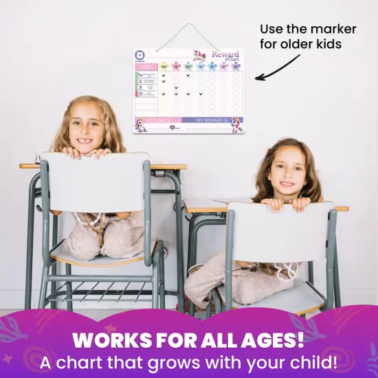 Behavior Magnetic Chore Chart for Kids - Girls Edition {5}