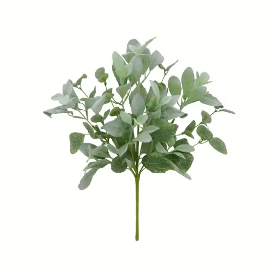 18'' Mixed Lamb's Ear Bush - Realistic Greenery for Decor & Florals {1}