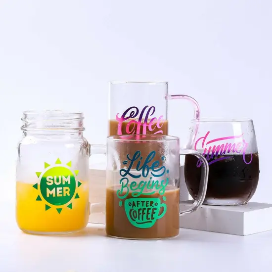 Craft Express 8 Pack Color-Changing Adhesive Vinyl Sheets &ndash; Heat & UV Reactive {2}