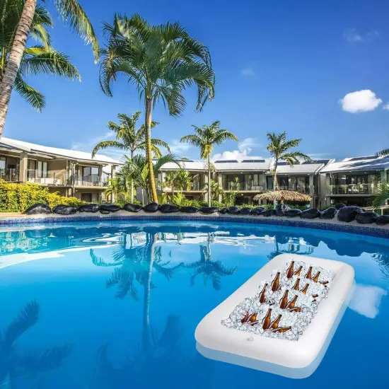 2 White 50x24" Inflatable Serving Trays Party BEVERAGE COOLER Events Supplies {2}