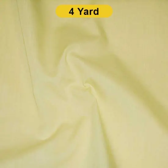 Polyester Cotton Broadcloth Fabric 60" Wide Multiple Colors Light Yellow {1}