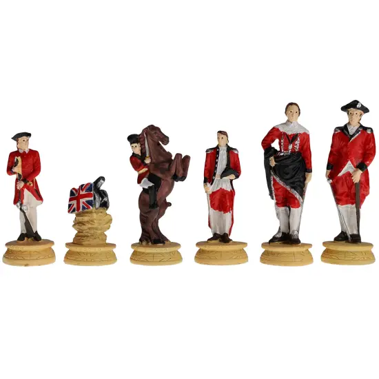WE Games American Revolutionary War Chess Pieces, 3.5 inch king {5}