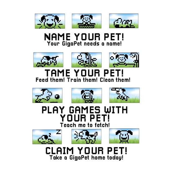 GigaPets: Pixel Puppy - The 90&rsquo;s GigaPets Reinvented, Virtual Interactive Pet Keychain, Real Dog Sounds, New Evolution Animations, Kids Ages 5+ {3}