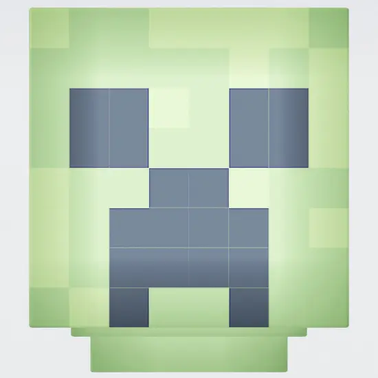 Minecraft: LED Night Lamp - Creeper - 4" Green Pixel Cube Night Light, Illuminates Up To 10hrs, USB Charging, Game Themed Design Decor, Licensed {7}