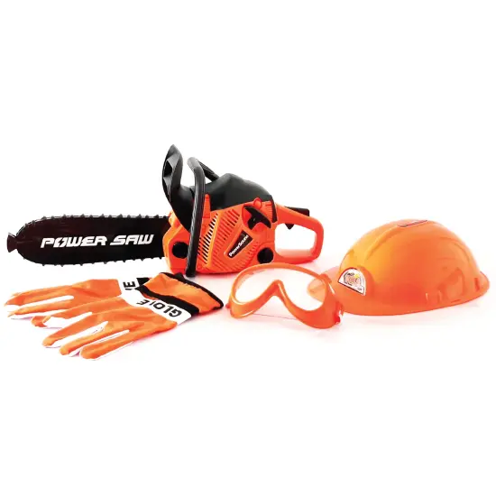 The Bubble Factory: Power Saw - Electric Power Tool Toy Set, Safety Goggles, Helmet & Work Gloves, Realistic Sound, Pretend Play Construction, Kids 3+ {3}