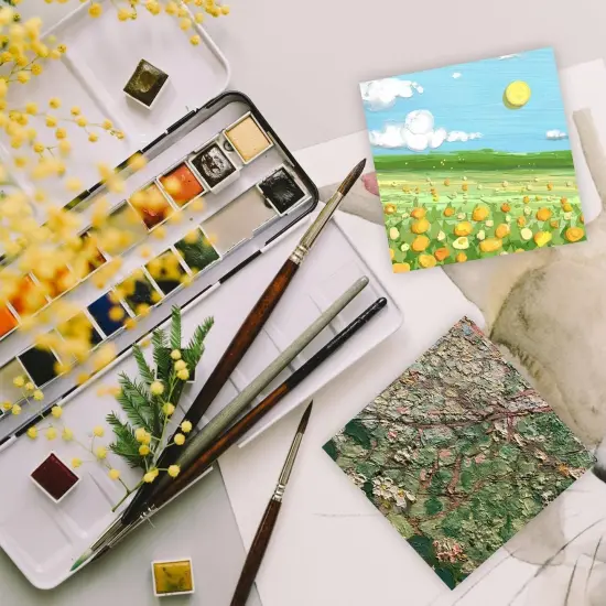 Unfinished Wood Canvas Panels for Crafts {4}