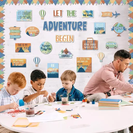 Let The Adventure Begin Motivational Bulletin Board {4}