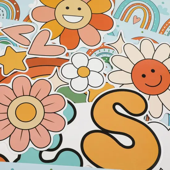 Boho Rainbow Classroom Bulletin Board {3}