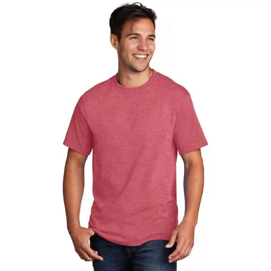 JERZEES&reg; Dri Power Ringspun Short Sleeve Crewneck T-Shirt Vintage heather red {1}