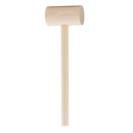 HIC 7.75-inch Wooded Crab Mallet - Easily Crack Open Crab and Lobster Shells {3}