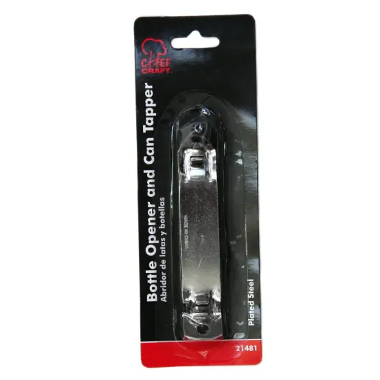 Chef Craft Sturdy Metal Bottle Opener & Can Tapper {3}
