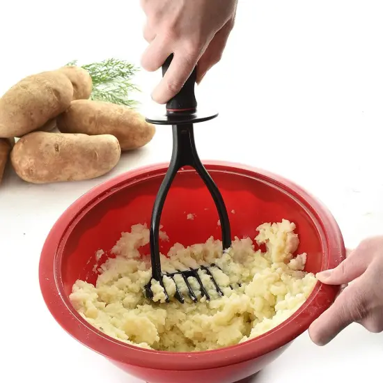 Norpro 11" Long Grip-EZ Handle Nylon Hand Potato Masher {5}