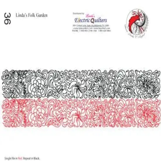 036 Lindas Folk Garden Pantograph by Linda V. Taylor {1}