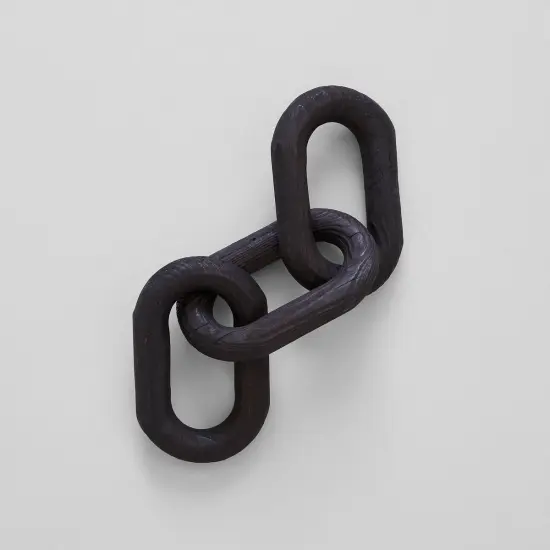 Charcoal Wood Chain, Large Link | Size: 3-link by Bloomist {5}