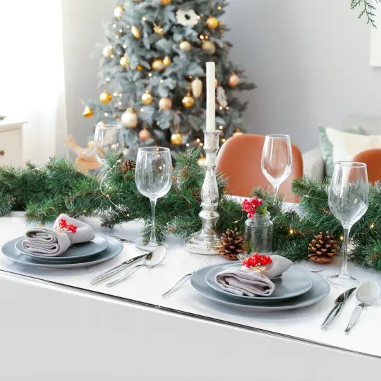 3 Pack Metallic Silver Plastic Tablecloth for Birthday Party Decorations (Shiny Foil, 54x108) {2}