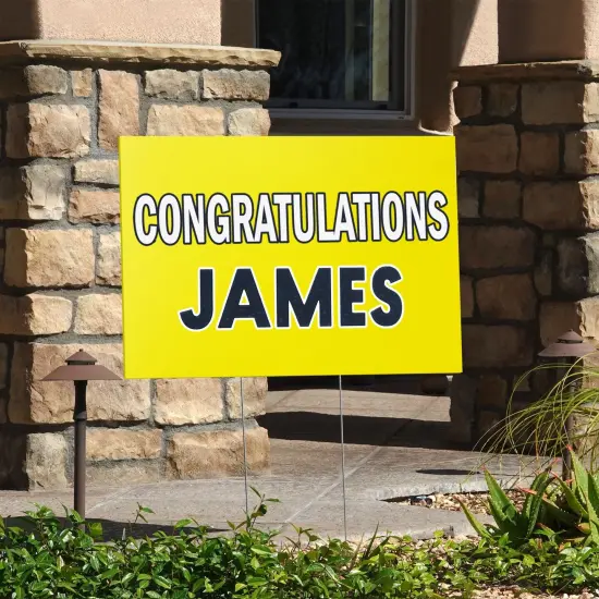 6 Pack Blank Corrugated Plastic Yard Signs with Stakes 17x12 for Outdoor, Garage Sale Supplies, Estate Sale, Open House, Birthday, Moving, Lawn, 4mm Thick, Neon Yellow {3}