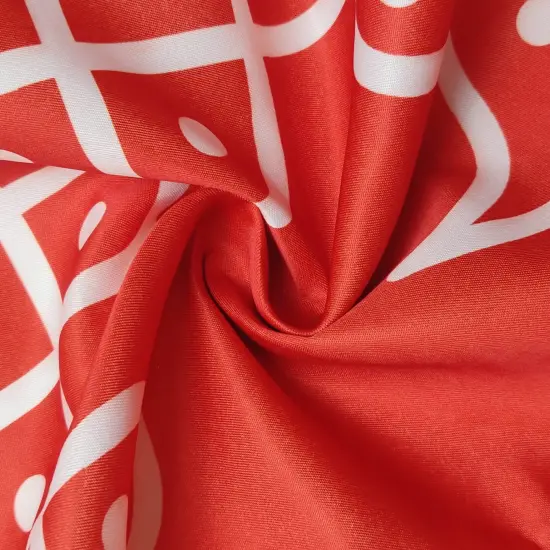 Indian Traditional Kolam Rangoli Cloth Backdrop Photo Decor Banner Pooja Room Decor Dot Kolam Backdrop for Diwali Ganesha Puja Wedding Housewarming Gift Red {2}