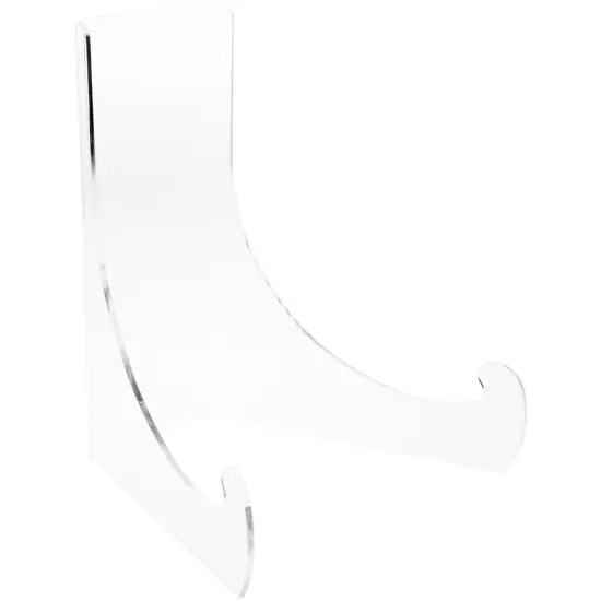 Plymor Clear Acrylic Large Flat Back Easel with Deep Support Ledges, 15" H x 12.5" W x 12" D {2}