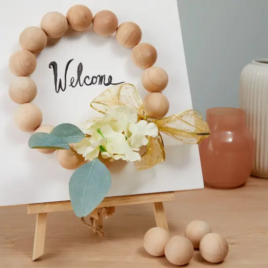 1.5 Inch Wooden Balls for Crafts, Unfinished Round Wood Spheres for DIY Projects (20 Pack) Brown {3}