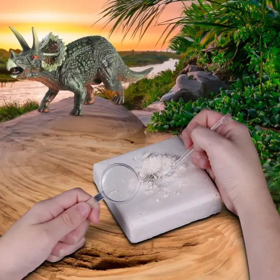 WowWorld: Dino Dig - Triceratops - All-In-One Dinosaur Skeleton Excavation Kit, Tools & Construction Figurine, Educational Science Toy, Kids Ages 6+ {5}