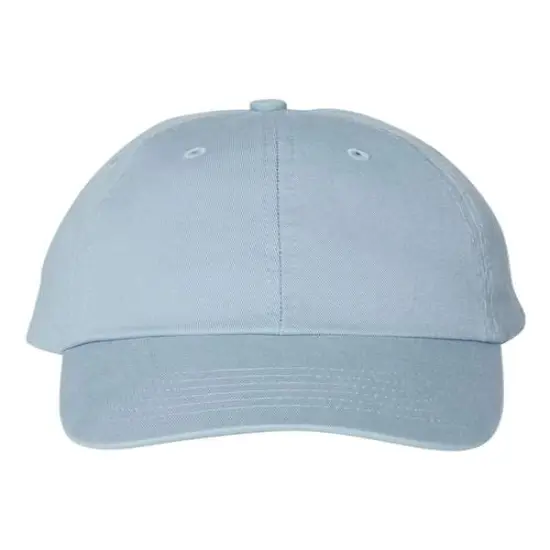 Valucap&reg; Adult Bio Washed Classic Dad Hat Neon Blue {4}