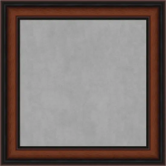 Cyprus Walnut Narrow Wood Framed Magnetic Board {1}