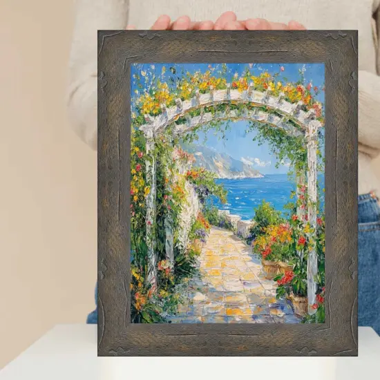 Drift Barnwood Black Wash Rustic Picture Frame 16x16 frame {2}