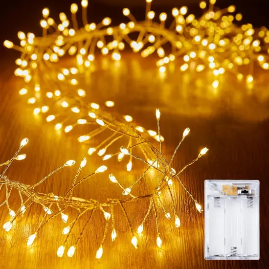 Fairy Lights Battery Operated - 10Ft 120 LED (Warm White) {1}
