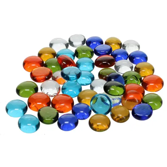 WE Games Replacement Glass Mancala Stones in Assorted Colors {5}