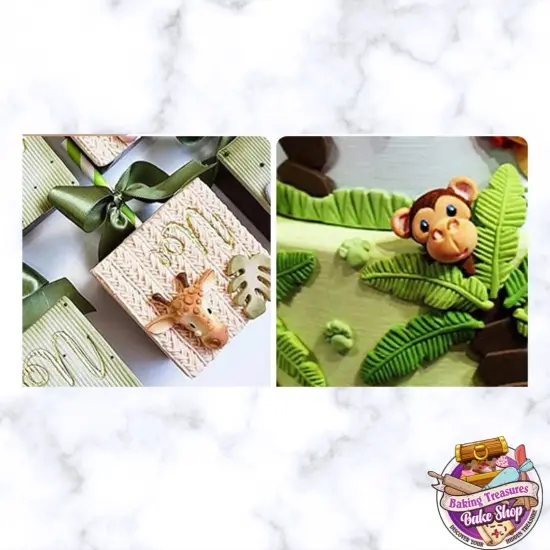 Leather leaf and filler flower Silicone Mold {2}