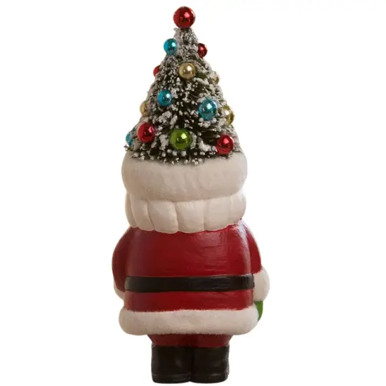 Retro Santa with Candy Cane and Tree Hat 6.5" {2}