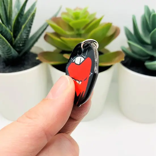 Punk Bloody Birthday Mouth Charms, 31x34mm {3}