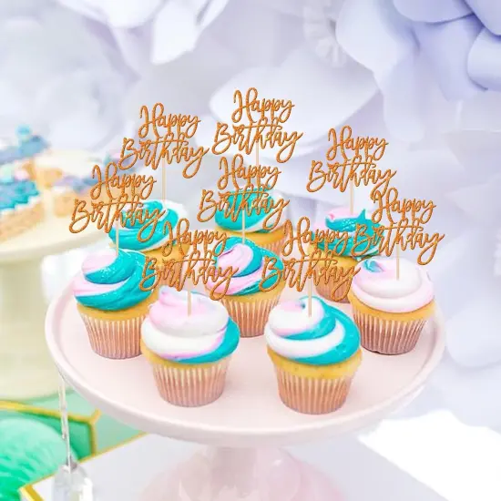 Glitter Cupcake Toppers {3}