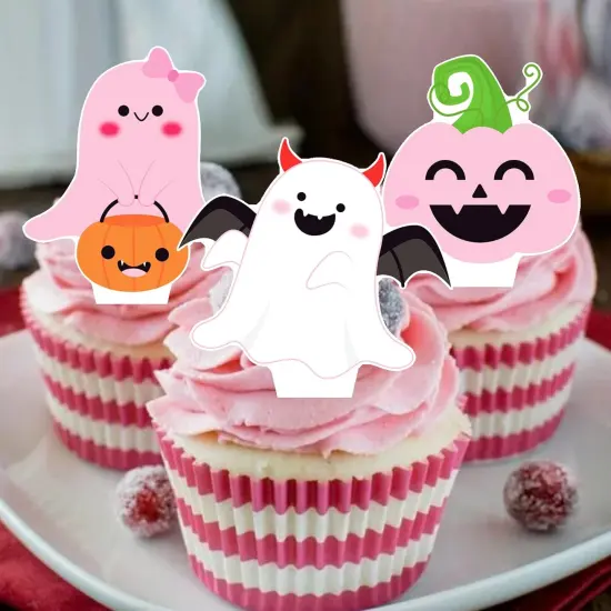 48Pcs Helloween Cupcake Toppers {6}