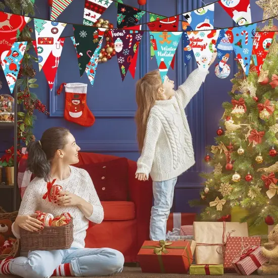 100 Pcs Christmas Patchwork Fabrics - 10x10 Inches {4}